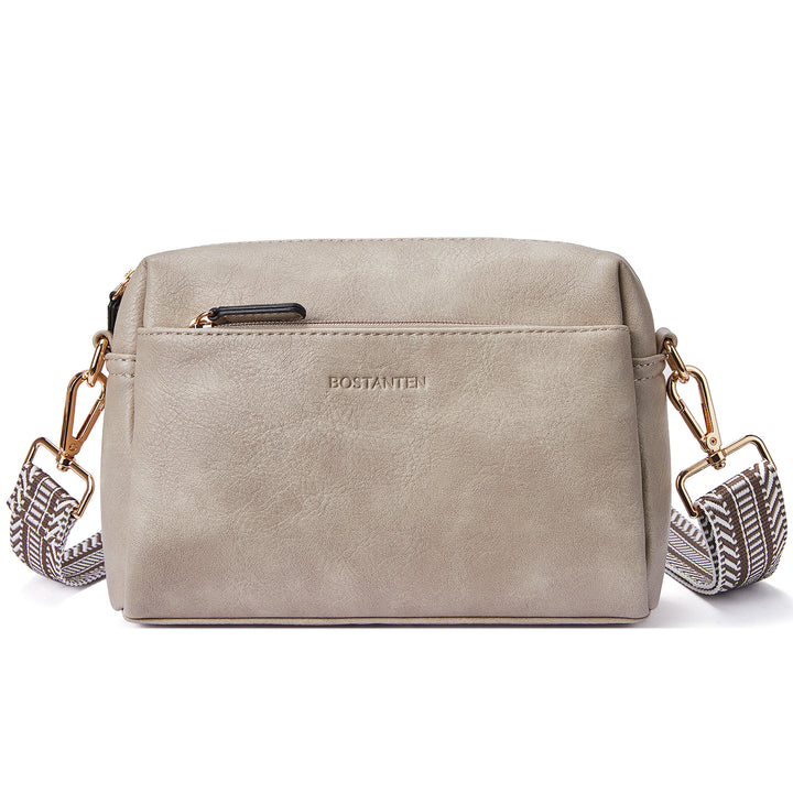 Nola Keep Your Essentials Organized with a Triple Zip Cell Phone Leather Handbag