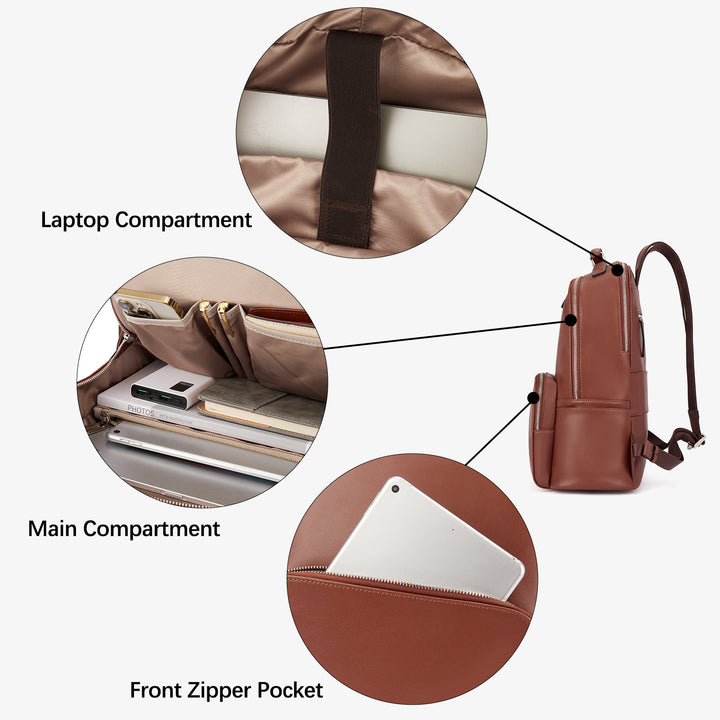 Nombongo Large Leather Backpack — Flexible