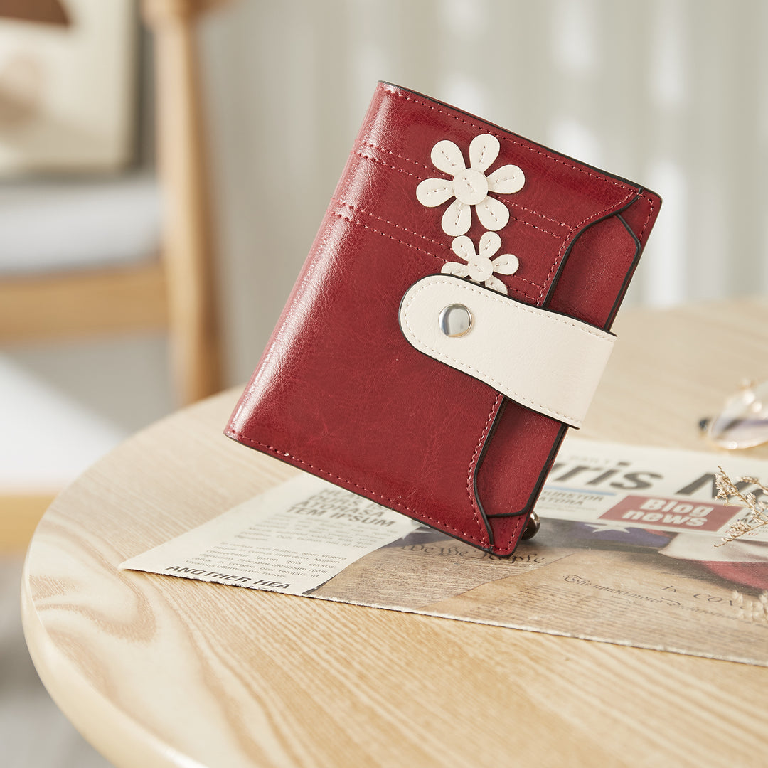 Lnna Hand Tooled Leather Wallet - Genuine Leather