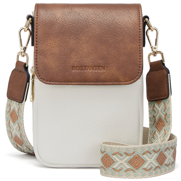 Phone Crossbody Bag –  Diamond Pattern Strap