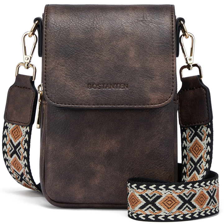 Phone Crossbody Bag –  Diamond Pattern Strap