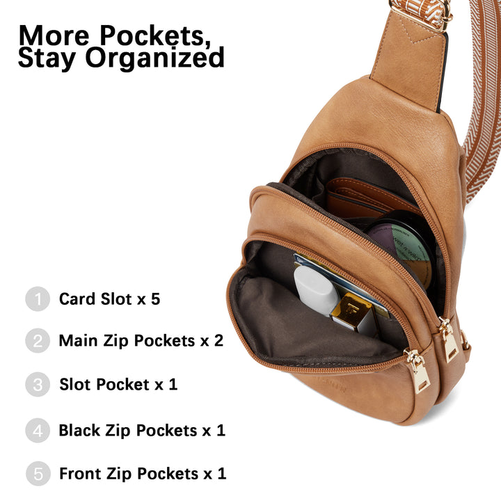 Aurora Beige Street Casual Trapeze Sling Bag