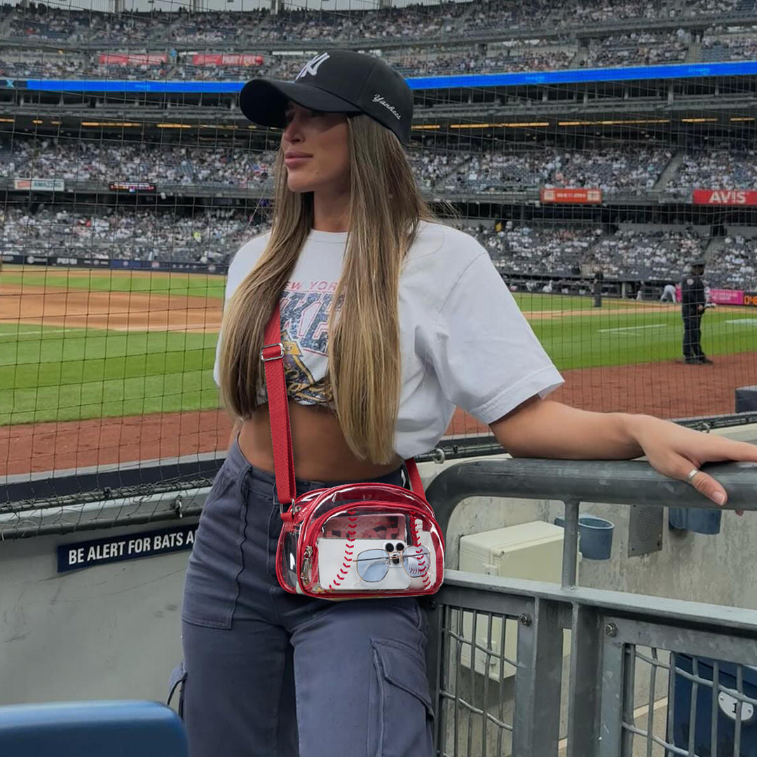 Clear Baseball Stitch Crossbody – Baseball Fans Gifts
