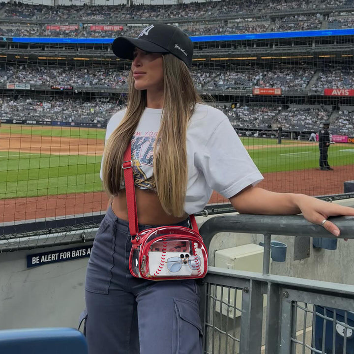 Clear Baseball Stitch Crossbody – Baseball Fans Gifts