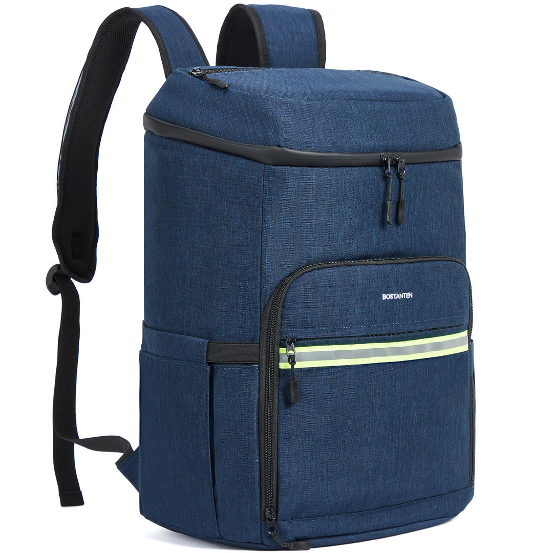 Backpack Cooler - 30 Cans Leakproof Insulated Cooler Backpack with Trolley Sleeve, Lightweight Soft Cooler Bag