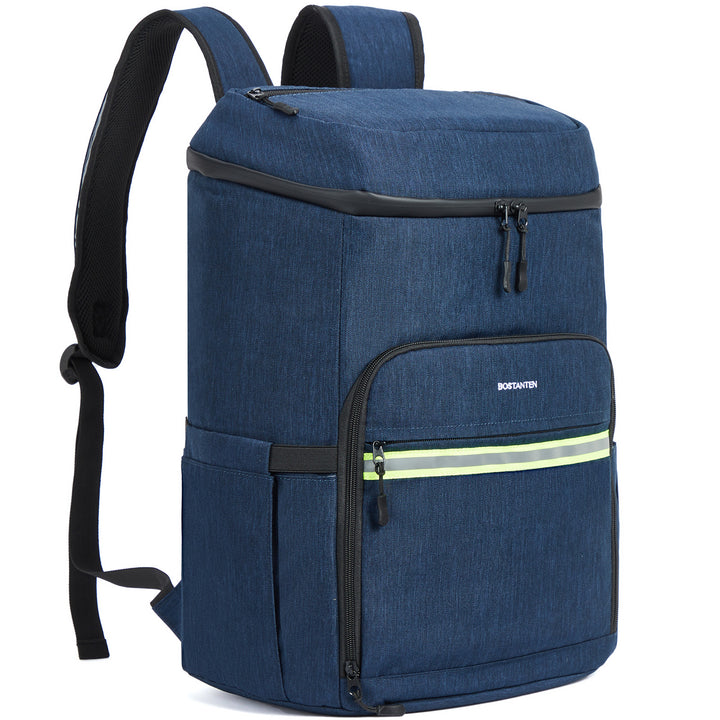 Backpack Cooler - 30 Cans Leakproof Insulated Cooler Backpack with Trolley Sleeve, Lightweight Soft Cooler Bag