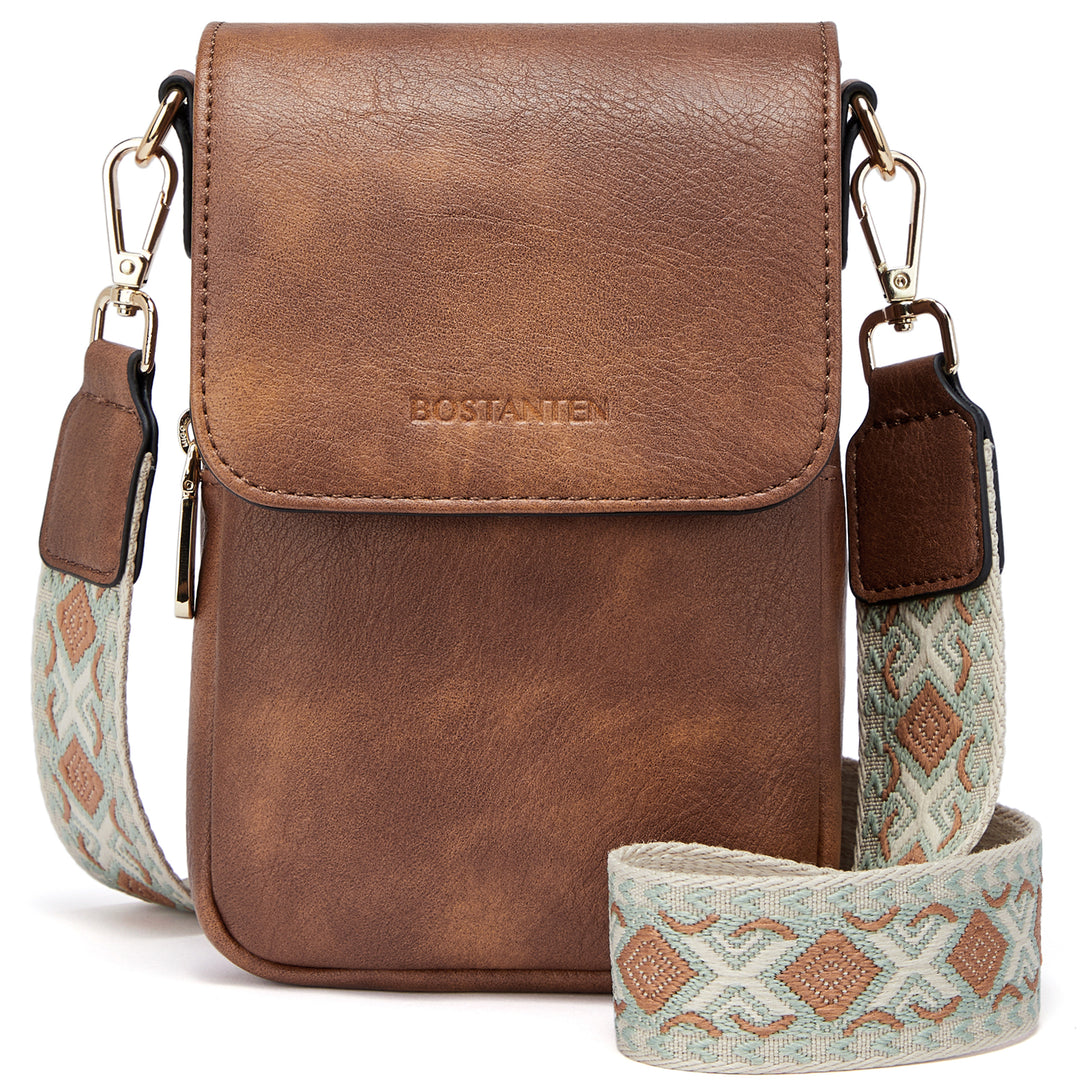 Phone Crossbody Bag –  Diamond Pattern Strap