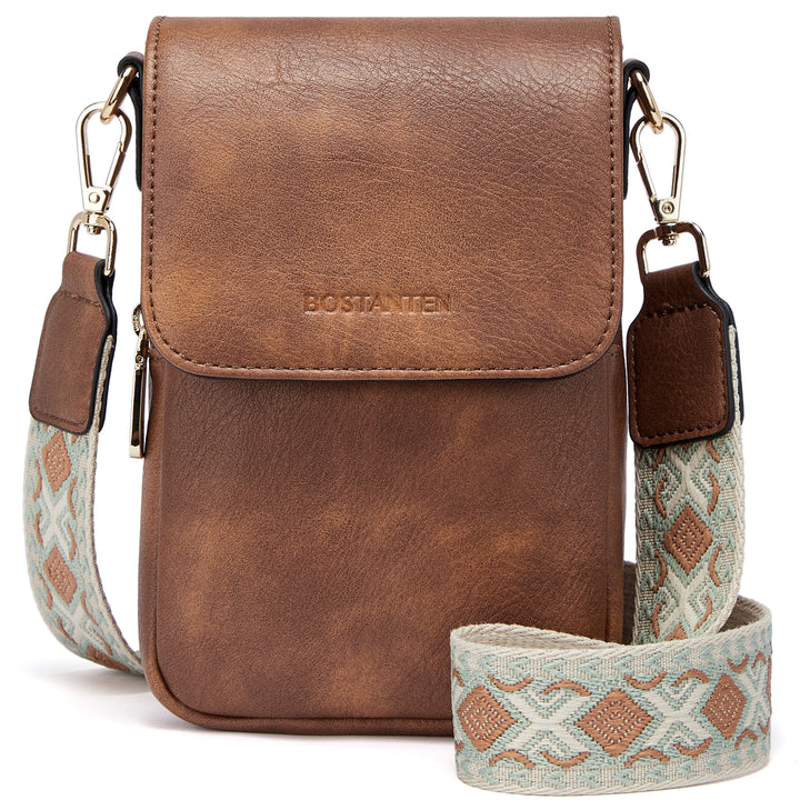 Phone Crossbody Bag –  Diamond Pattern Strap