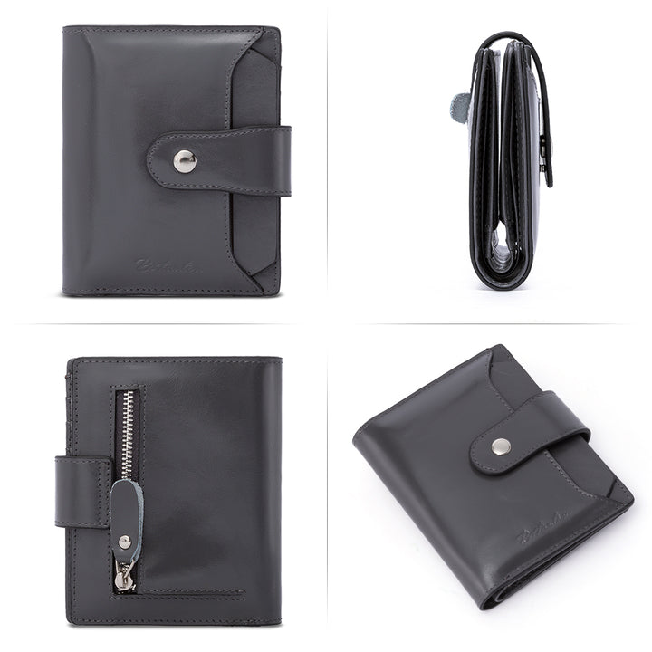 Lnna Hand Tooled Leather Wallet - Genuine Leather
