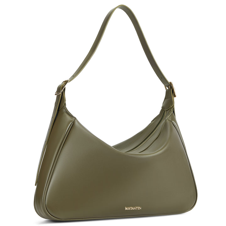 MORAVA Trendy Vegan Leather Hobo Bags - Green