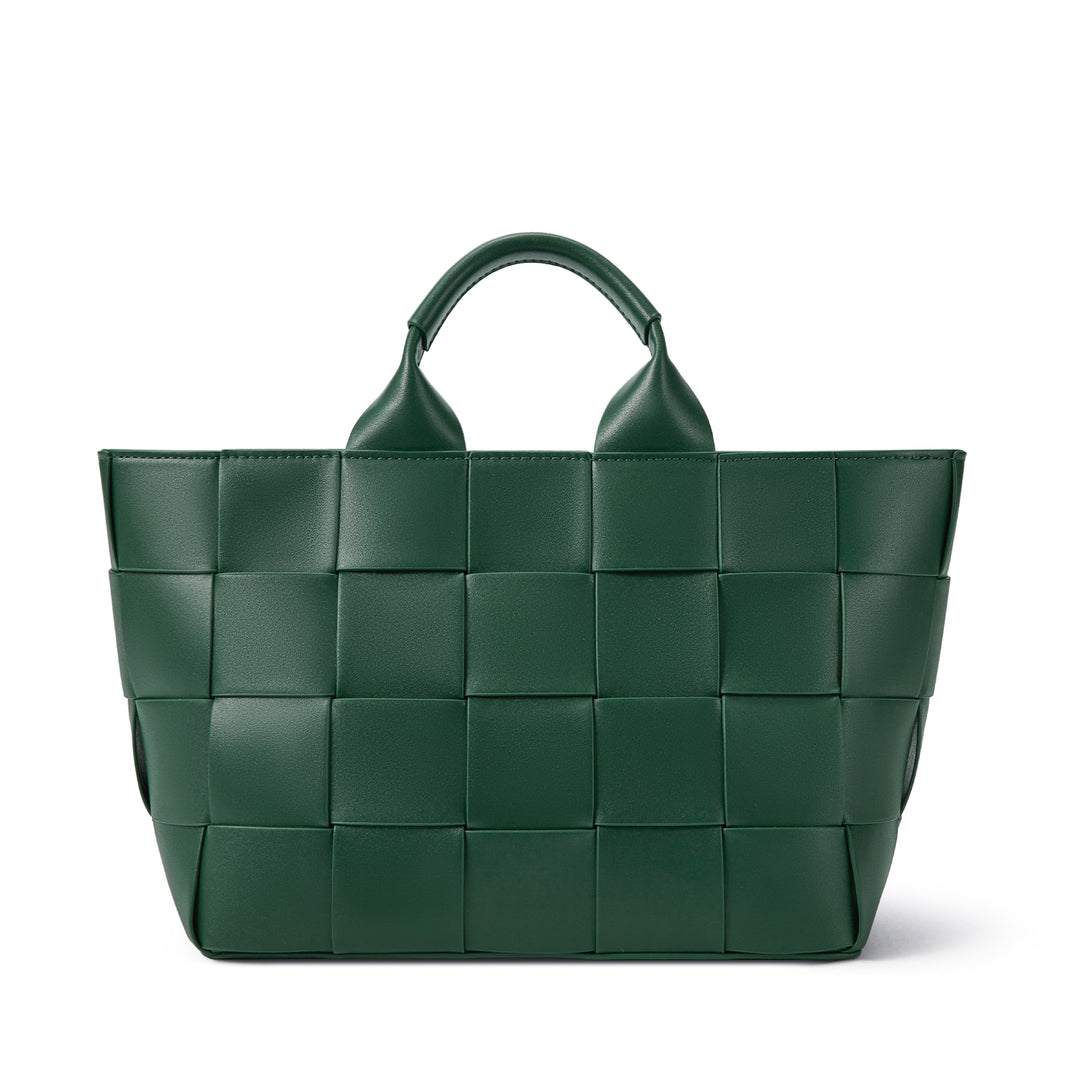 Cruze Handcrafted Woven Leather Tote Bag For Women : Boho Beauty
