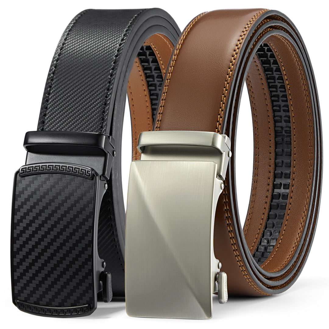 Bostanten Leather Ratchet  Men's Belt — All Sets