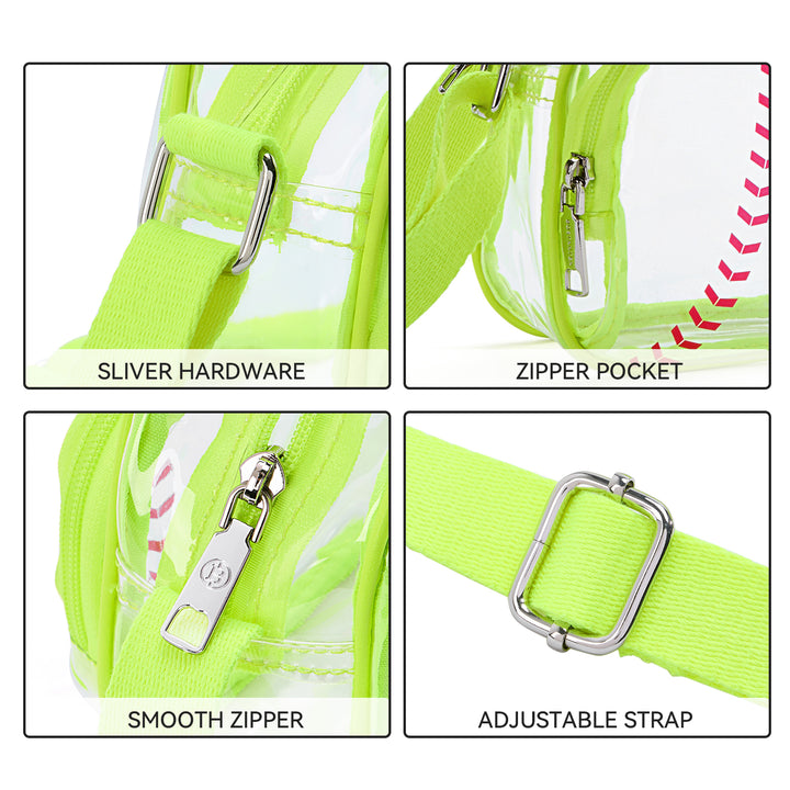 Clear Baseball Stitch Crossbody – Baseball Fans Gifts