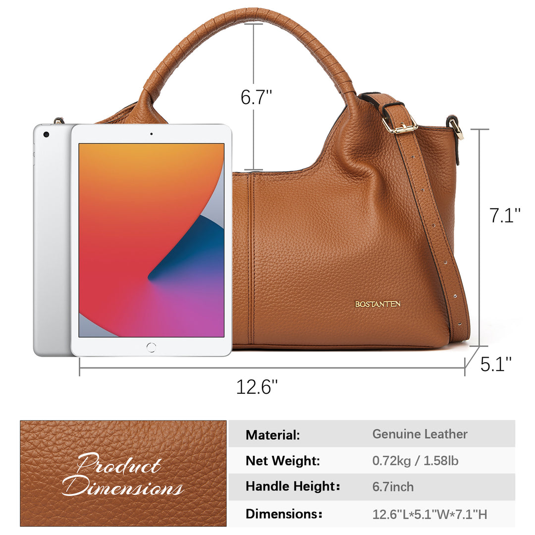 Nevin Genuine Leather Satchel Tote