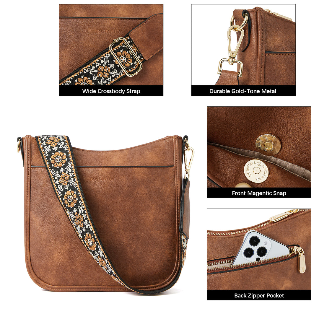 Nola Colorful straps Medium Hobo Crossbody Bag