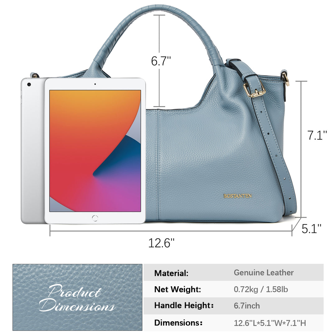 Nevin Genuine Leather Satchel Tote
