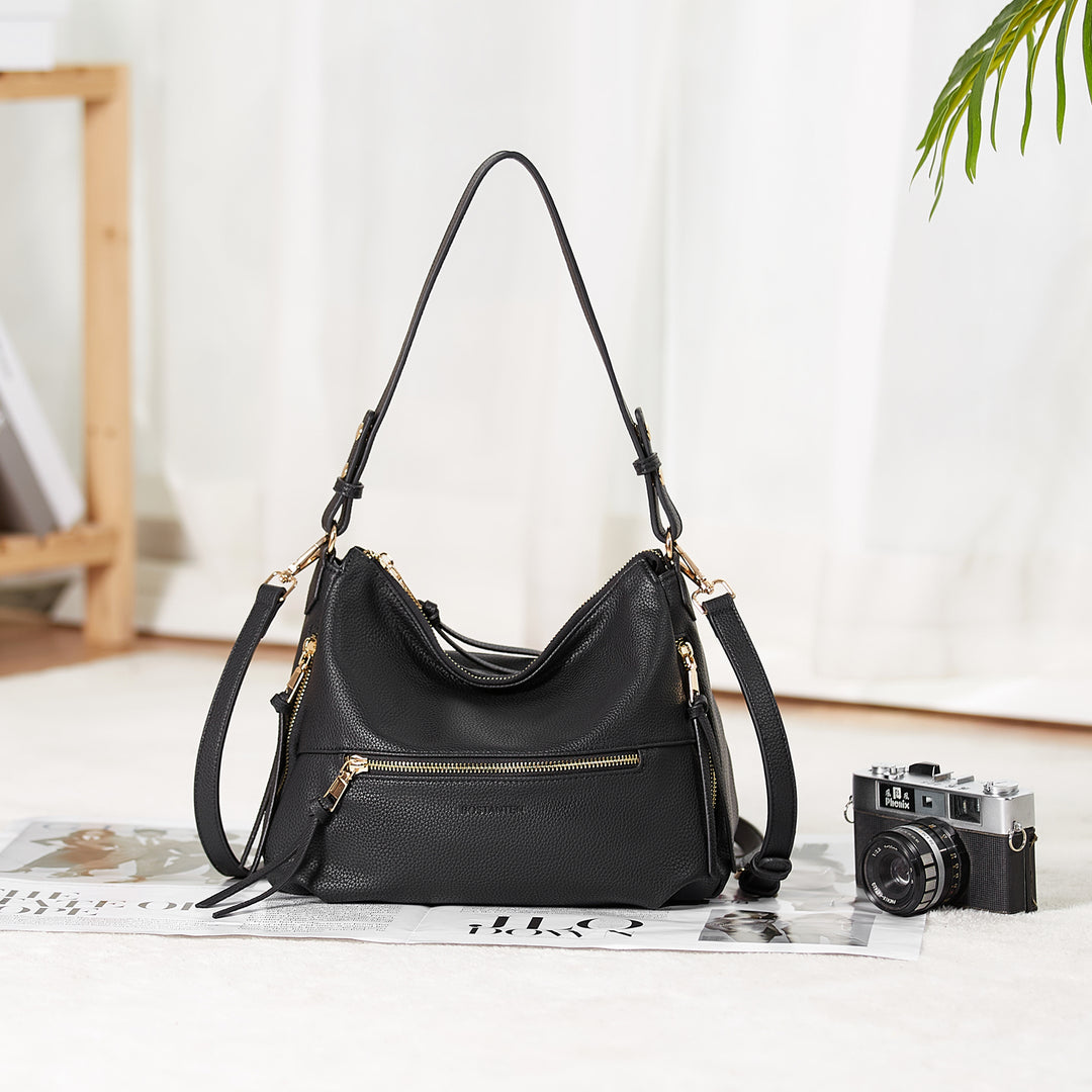 BOSTANTEN Purses for Women Designer Handbags Vegan Leather Hobo Bags Ladies Shoulder Bags Pocketbooks Brown