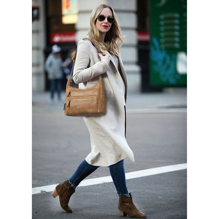 Evelyn Multi Pocket Shoulder Hobo Bag