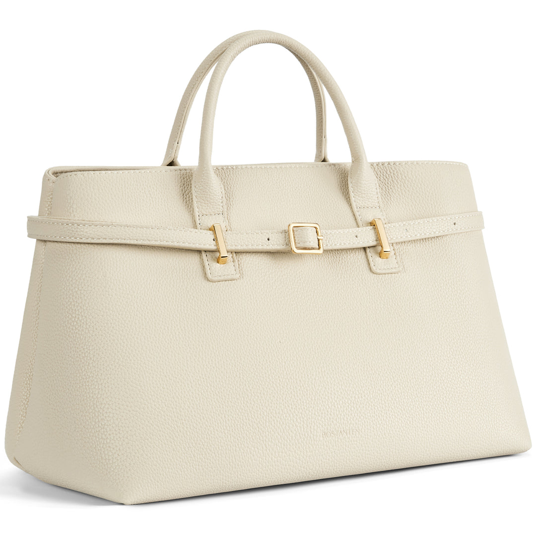 Claire Elegant Suede Top Handle Tote Handbag — DIY-able Outer Belt