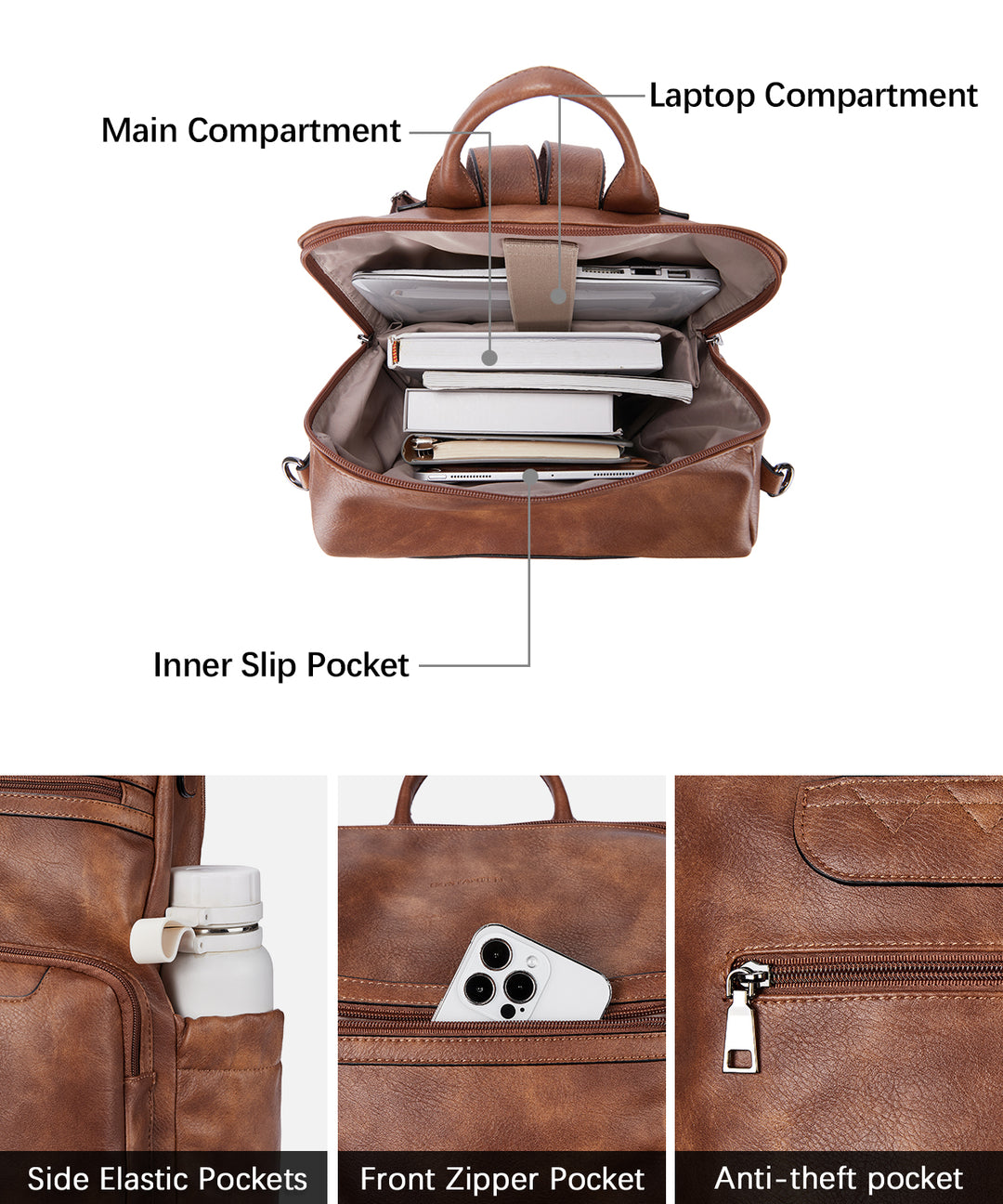Nombongo Large Convertible Backpack Travel Bag - Two Sizes