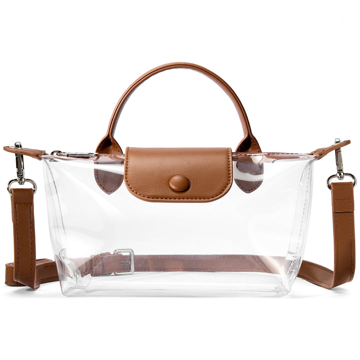 Clear Stadium Approved Crossbody Handbags For Concerts Sports Events