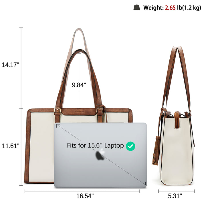 Nevin Professional 15,6 Zoll Leder Aktentasche Business Büro Geldbörse 