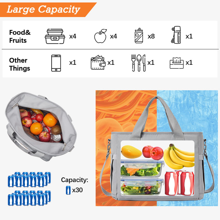 Insulated Soft Cooler Bag 13L Large Lunch Bag