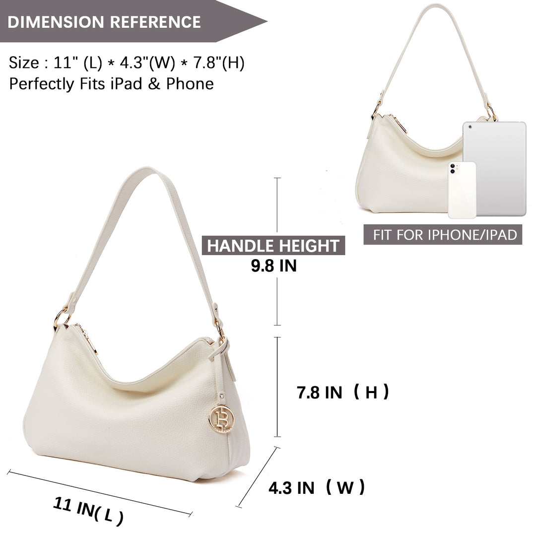 Kweli Hobo Shoulder Handbag - Pebble Leather