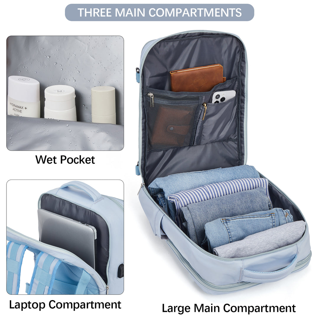 Stilvoller und funktionaler Fashion-Rucksack für Damen – wasserdicht und flugtauglich 