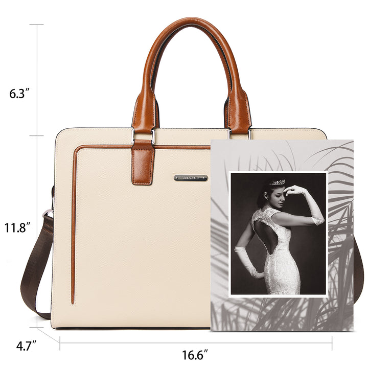 Carol Designer Briefcase For Women — Italian Leather