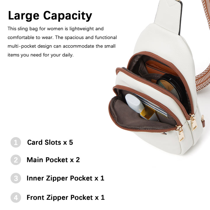 Aurora Beige Street Casual Trapeze Sling Bag