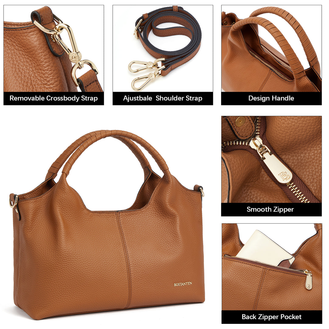 Nevin Genuine Leather Satchel Tote