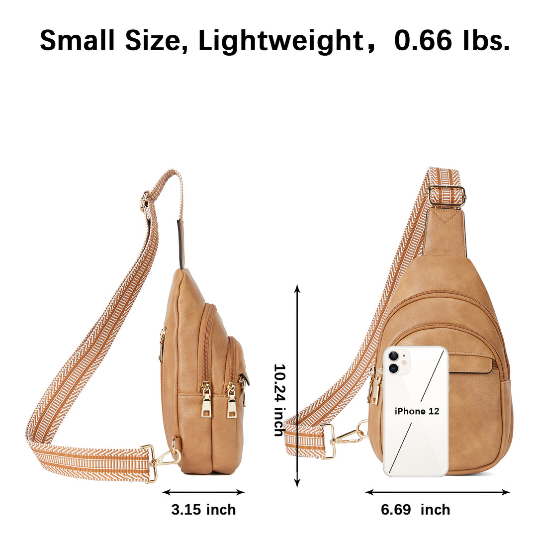 Aurora Beige Street Casual Trapeze Sling Bag