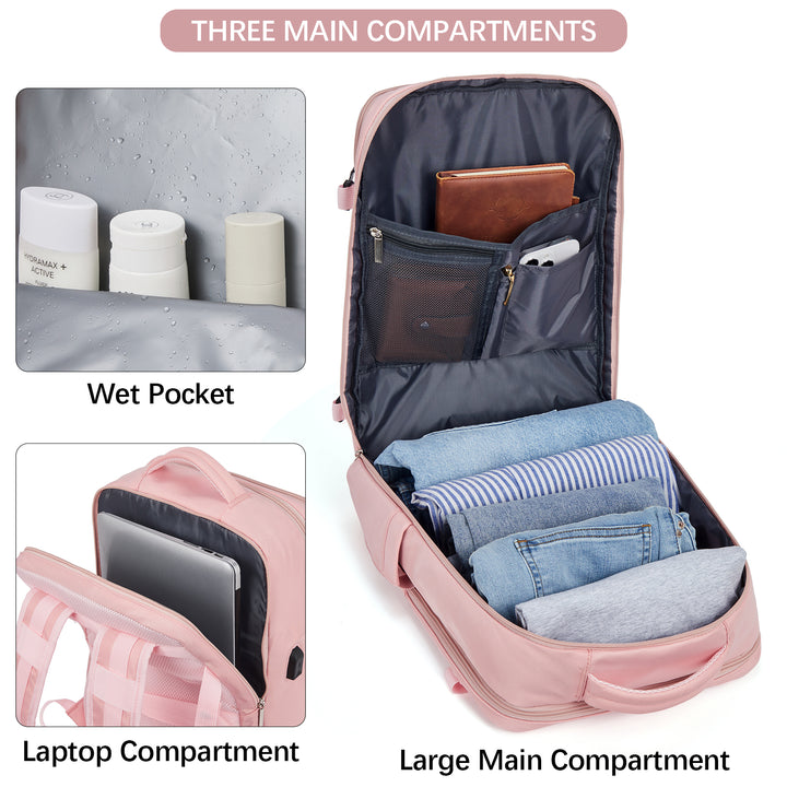 Stilvoller und funktionaler Fashion-Rucksack für Damen – wasserdicht und flugtauglich 