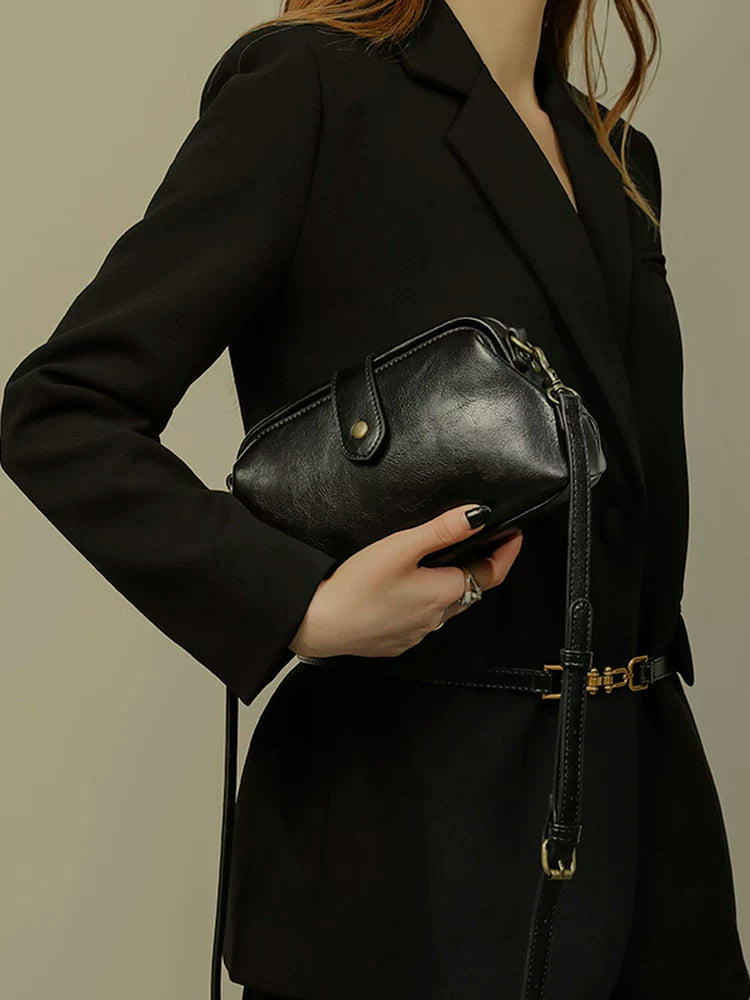Vintage Mini Doctor Bag - Genuine Leather