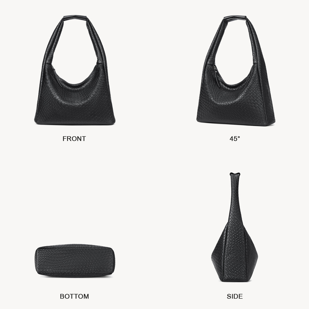 KWELI Croc Structured Curved Hobo Handbags