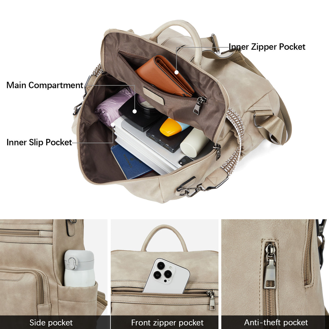 Nombongo Large Convertible Backpack Travel Bag - Two Sizes