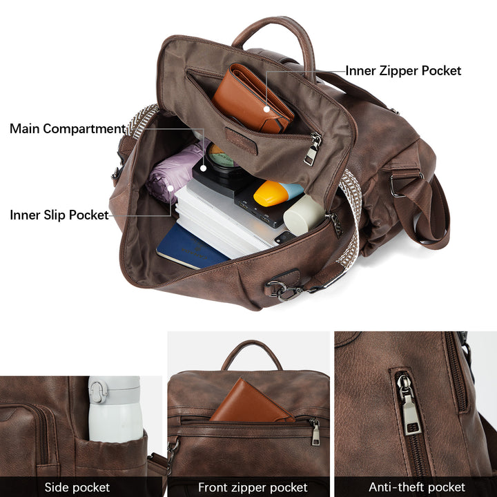 Nombongo Large Convertible Backpack Travel Bag - Two Sizes