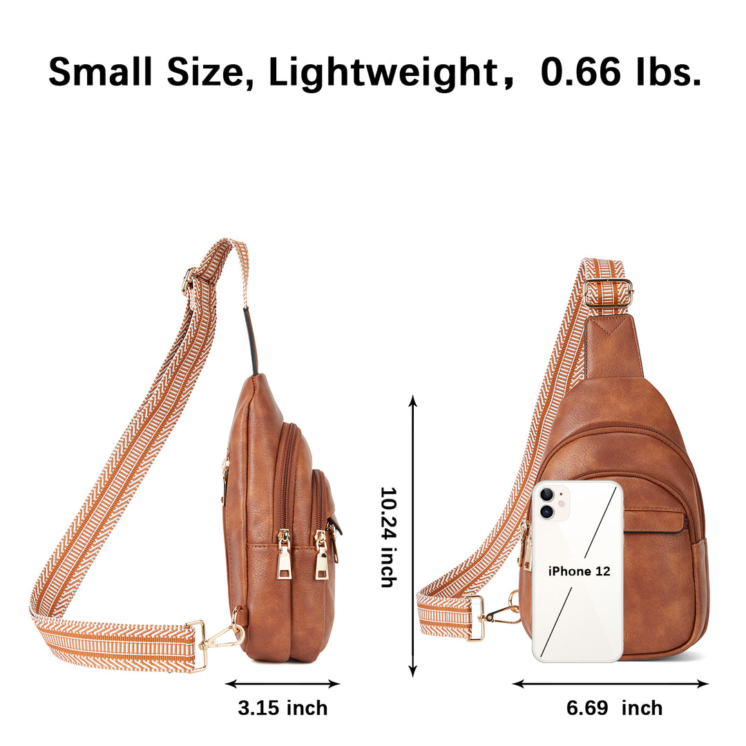Aurora Beige Street Casual Trapeze Sling Bag
