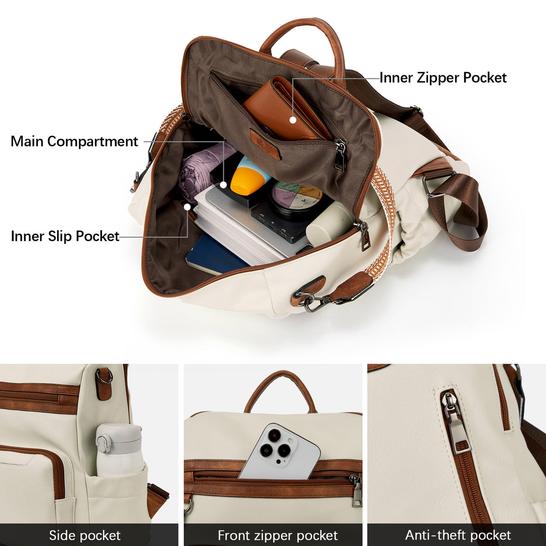 Nombongo Large Convertible Backpack Travel Bag - Two Sizes