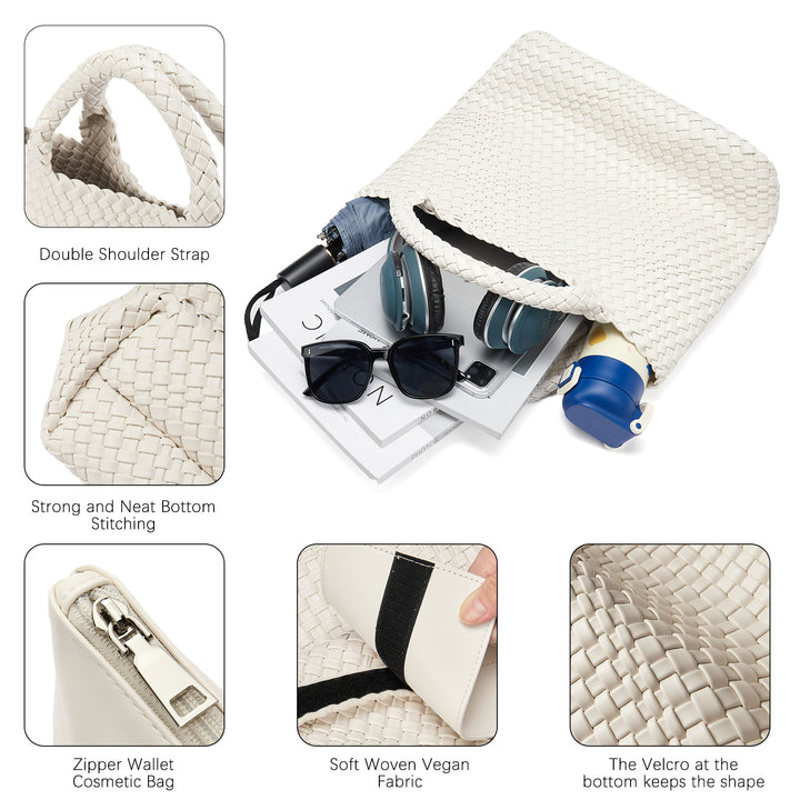 Cruze Handcrafted Woven Leather Shoulder Bag For Summer