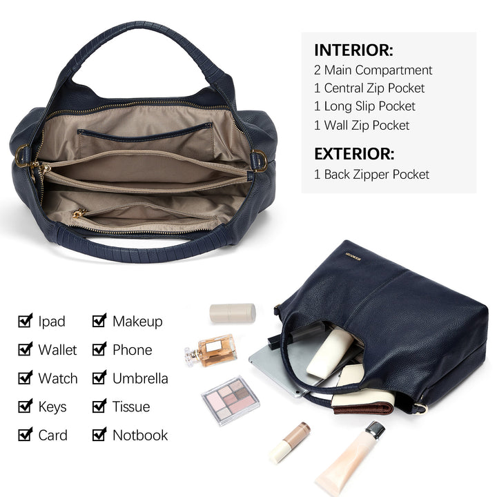 Nevin Genuine Leather Satchel Tote