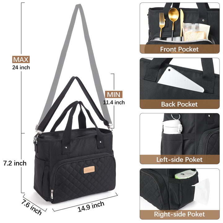 Insulated Soft Cooler Bag 13L Large Lunch Bag