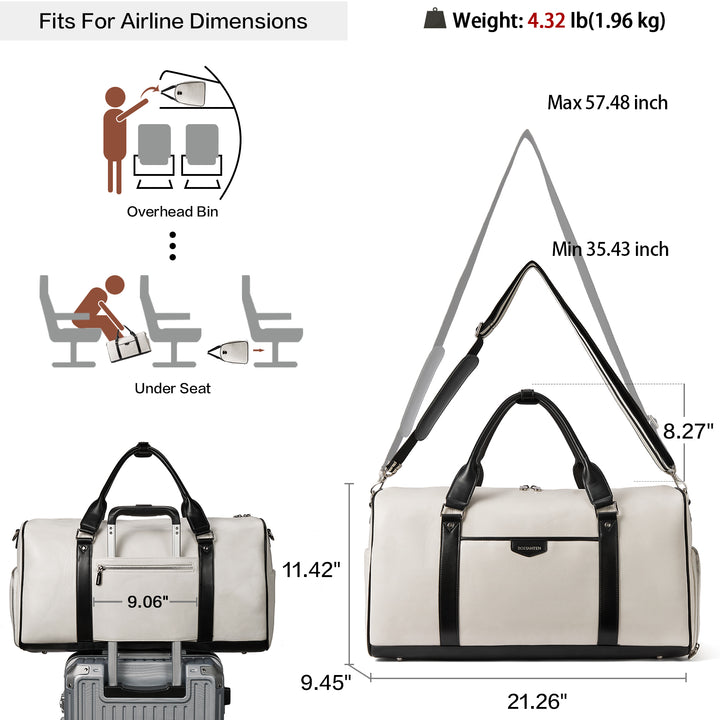 Stylish and Durable Leather Weekender Bags for Women