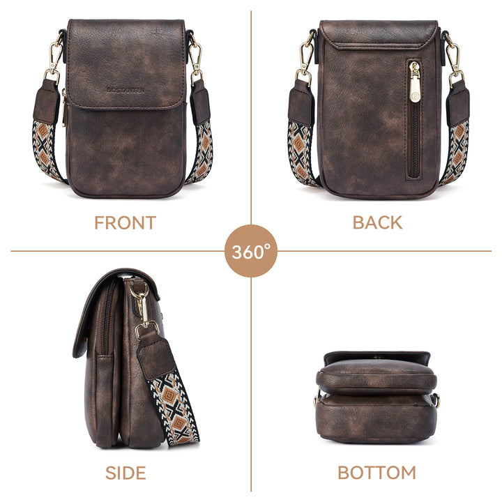 Phone Crossbody Bag –  Diamond Pattern Strap