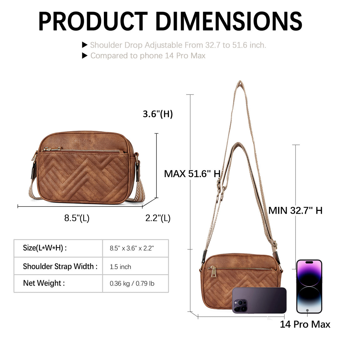 Nola Stylish Quilted Crossbody Bag for Women