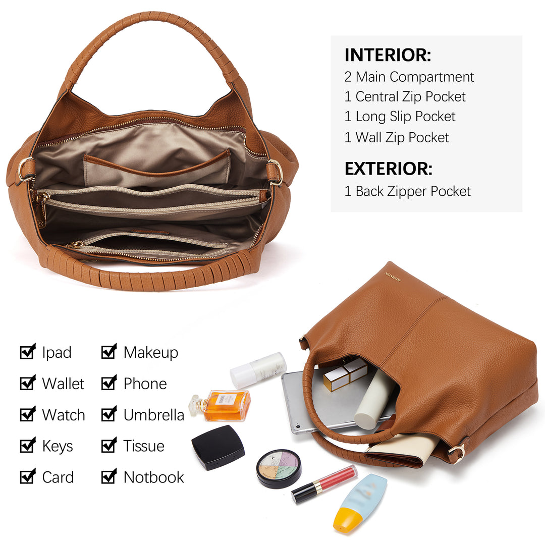 Nevin Genuine Leather Satchel Tote