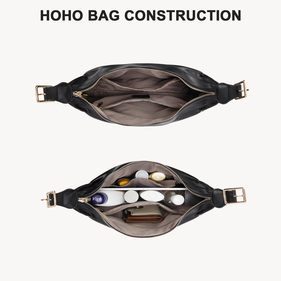 MORAVA Trendy Vegan Leather Hobo Bags