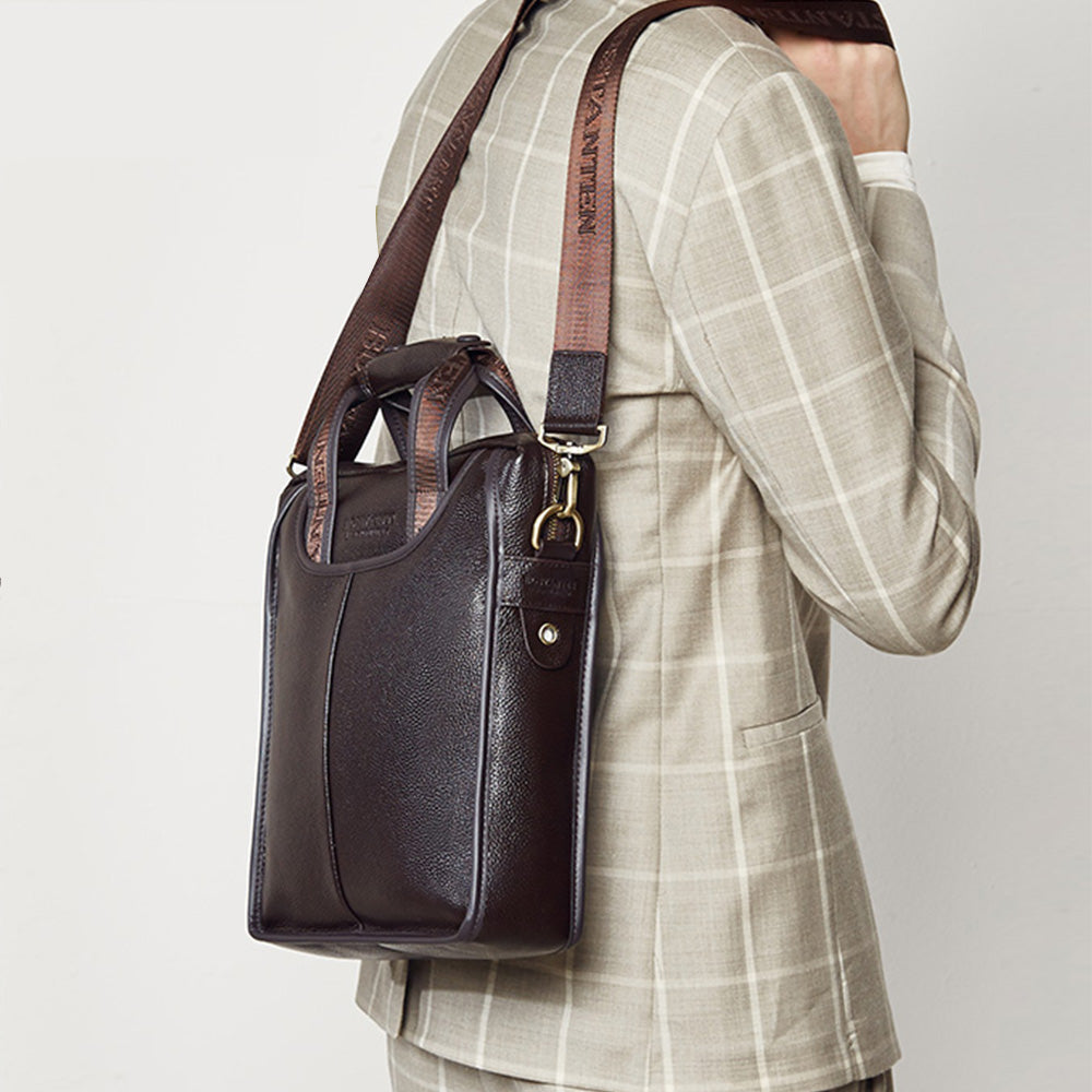 Royal Retro Designer Vertical Leather Crossbody Bag