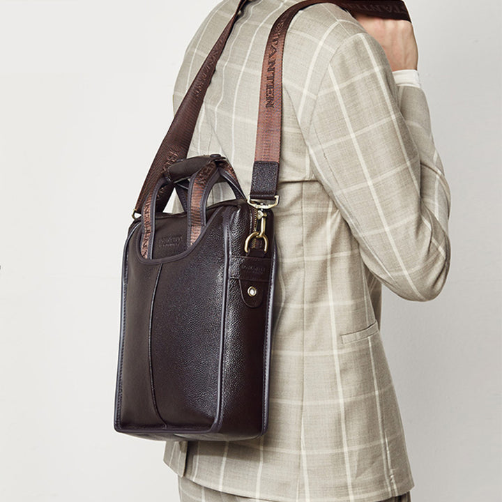 Royal Retro Designer Vertical Leather Crossbody Bag